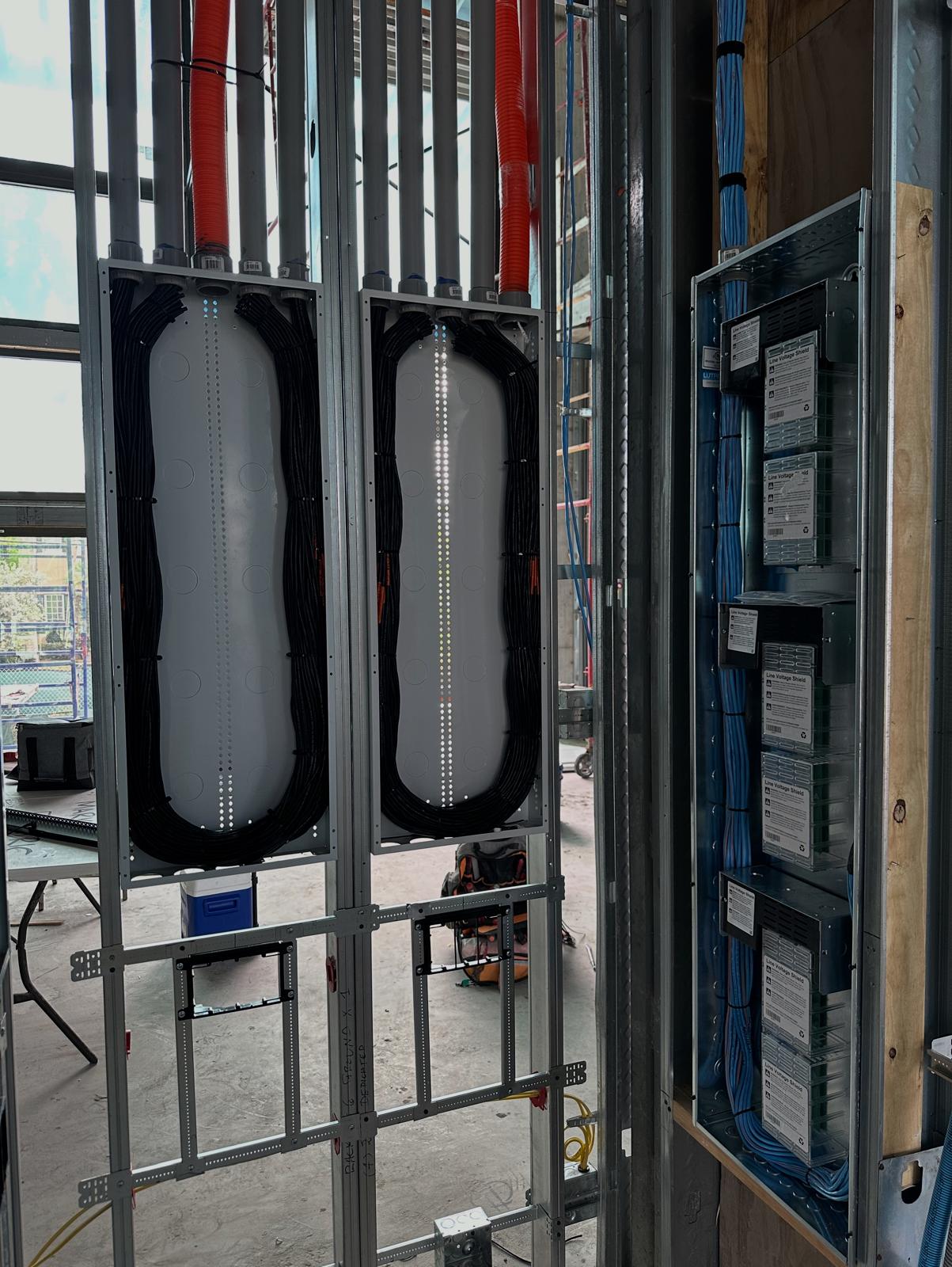 Yahweh Yireh Infrastructure — clean rack and cable installation